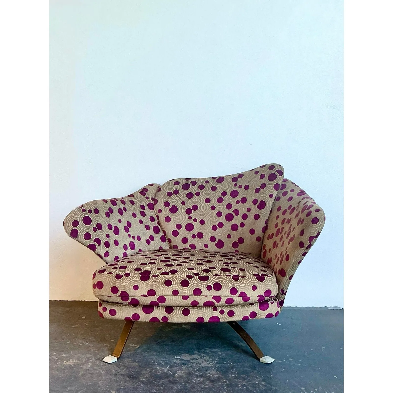 Vintage Italian Biomorphic Lounge Chair — additional photo 2