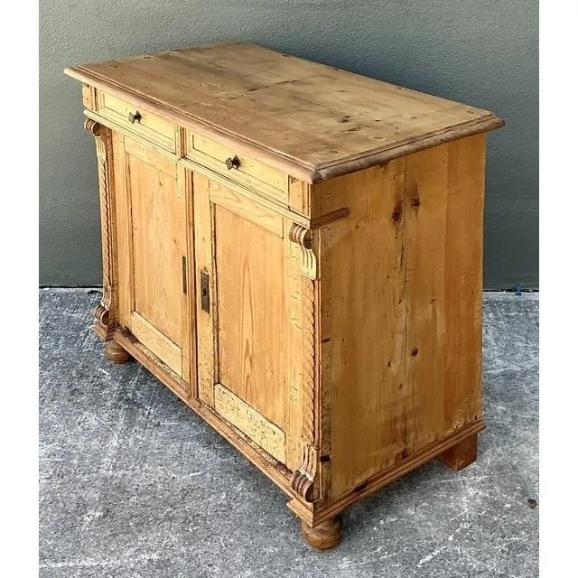 Vintage Carved Pine Cabinet — additional photo 4