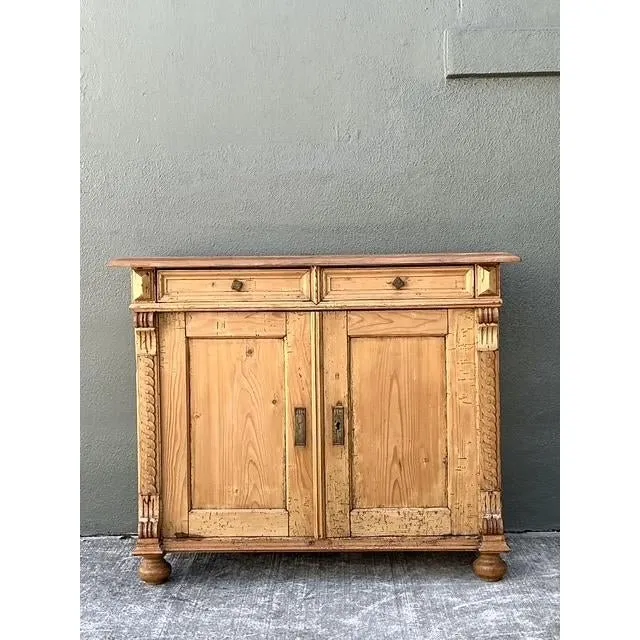 Vintage Carved Pine Cabinet — additional photo 3