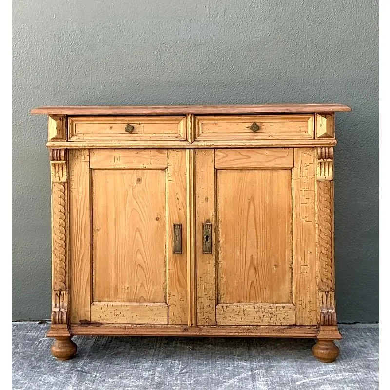 Vintage Carved Pine Cabinet — additional photo 2