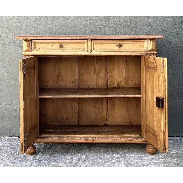 Vintage Carved Pine Cabinet — additional photo 8