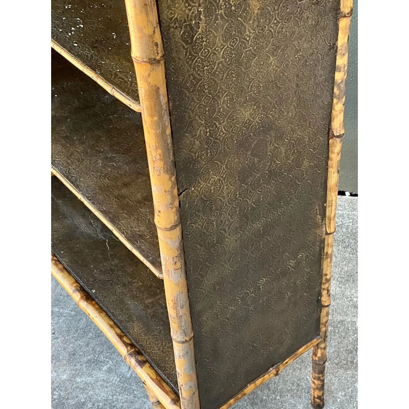 Vintage Tortoise Bamboo Etagere — additional photo 7
