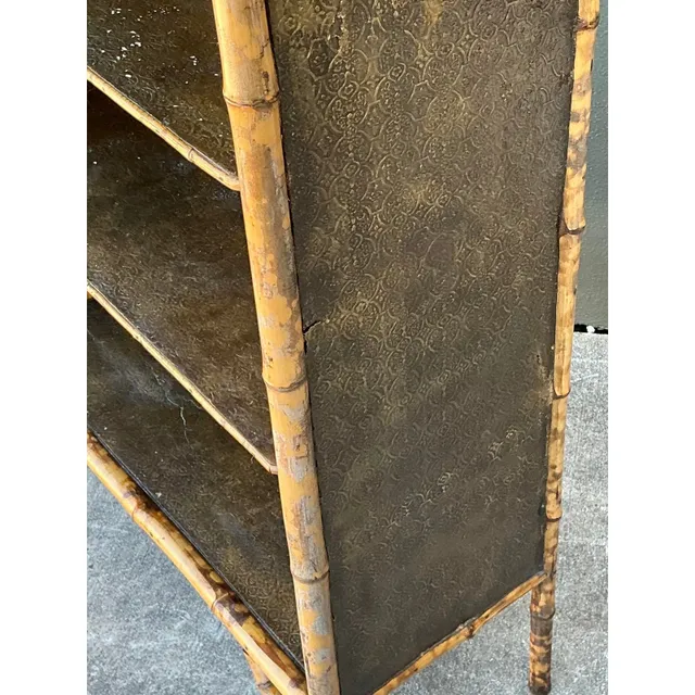 Vintage Tortoise Bamboo Etagere — additional photo 7