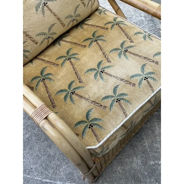 Vintage Bielecky Brothers Rattan Lounge Chair — additional photo 5