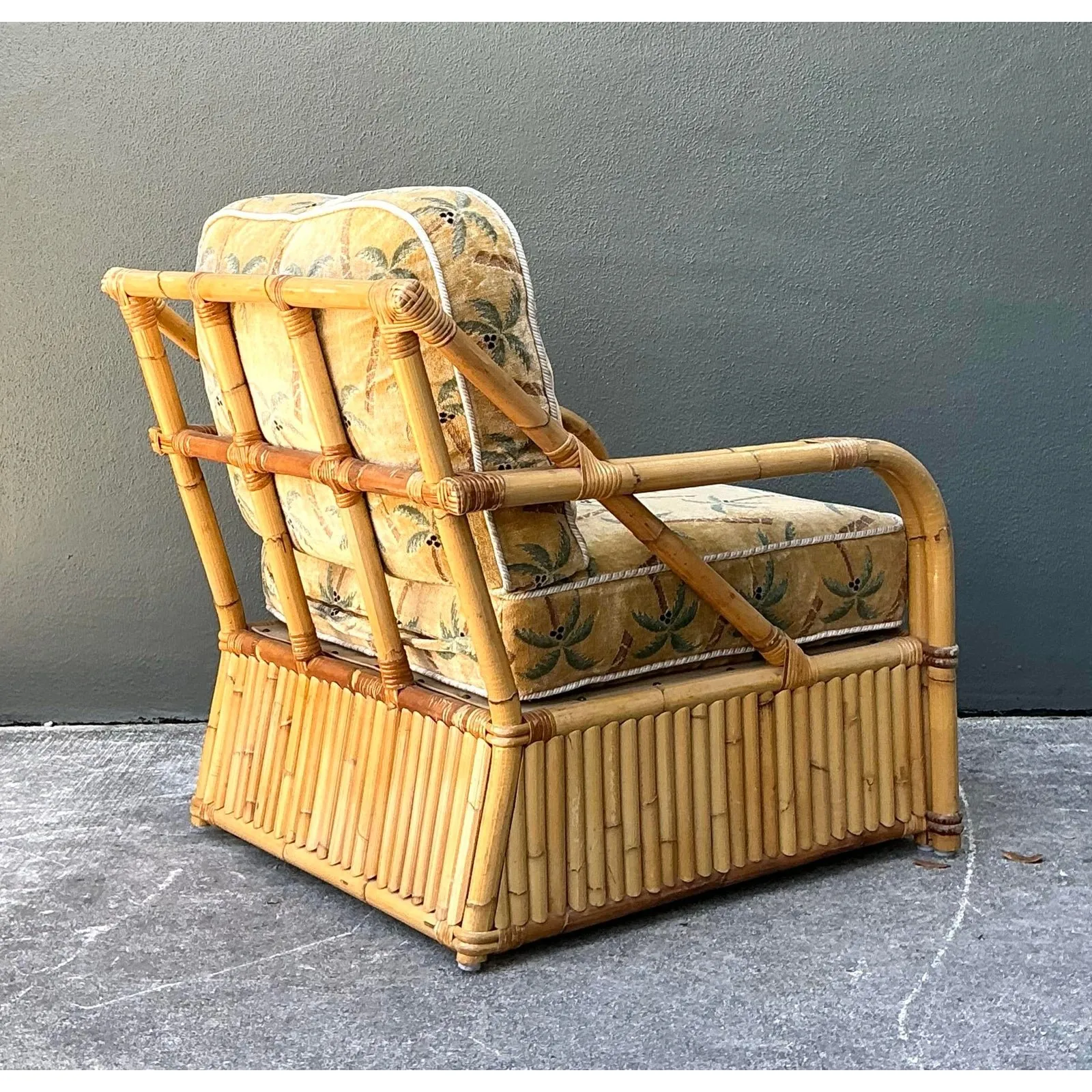 Vintage Bielecky Brothers Rattan Lounge Chair — additional photo 7