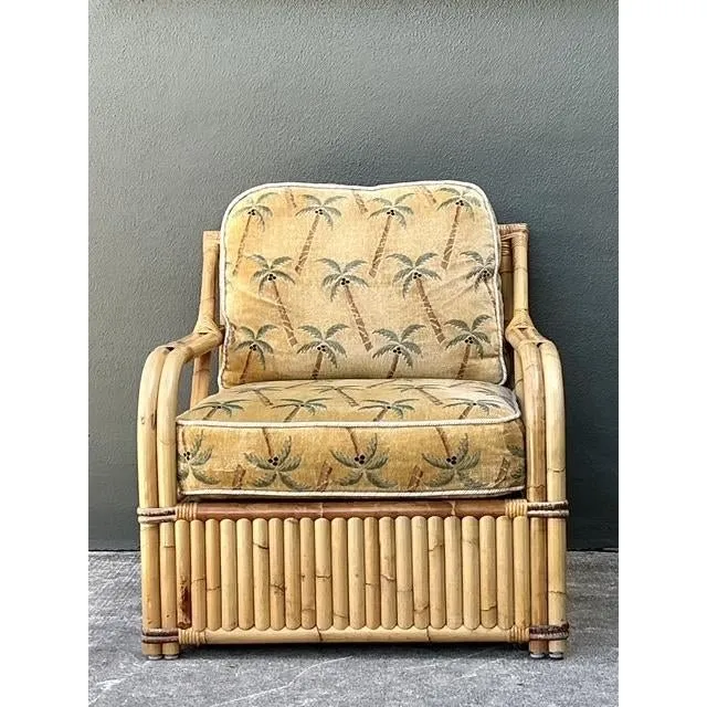 Vintage Bielecky Brothers Rattan Lounge Chair — additional photo 8