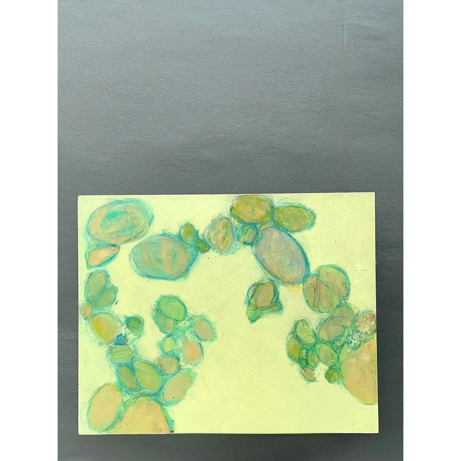 Vintage Original Abstract Oil on Canvas - Canvas, 50W x 40H — additional photo 6