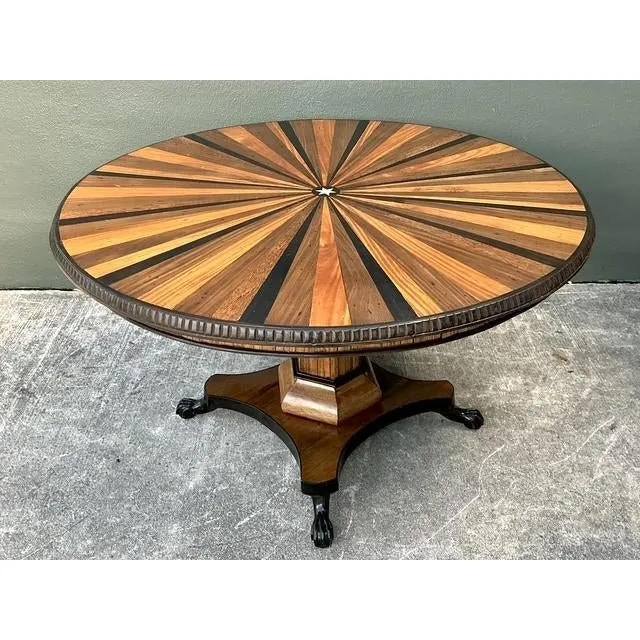 Vintage Starburst Inlay Dining Table — additional photo 3