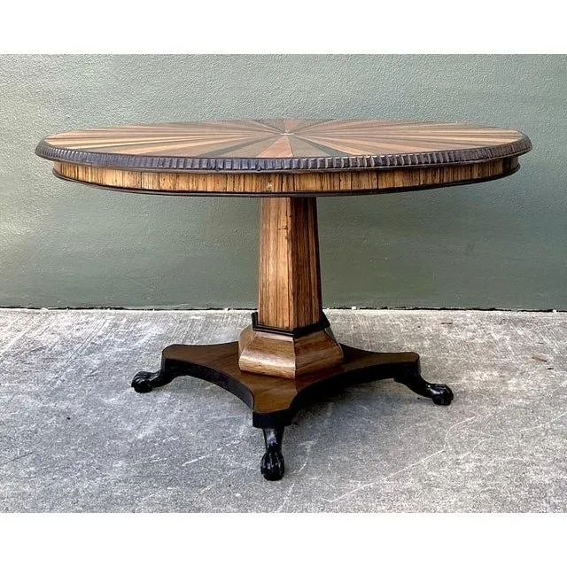 Vintage Starburst Inlay Dining Table — additional photo 4