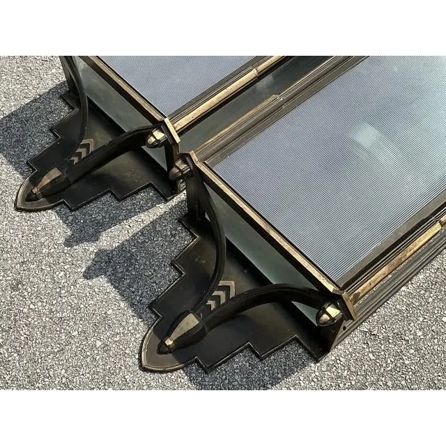 Vintage Monumental Patinated Copper Wall Sconce - A Pair — additional photo 5