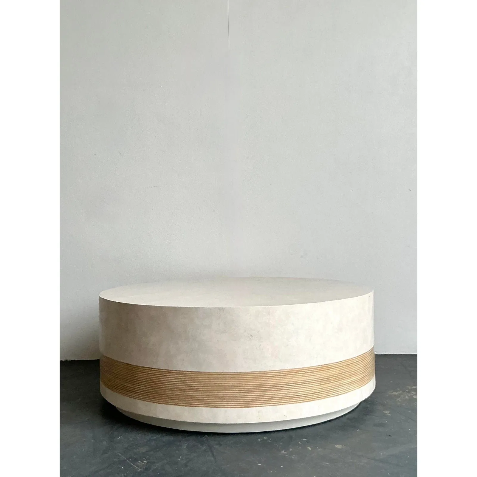 Vintage Boho Vangaurd “Alba” Tessellated Stone Coffee Table — additional photo 1
