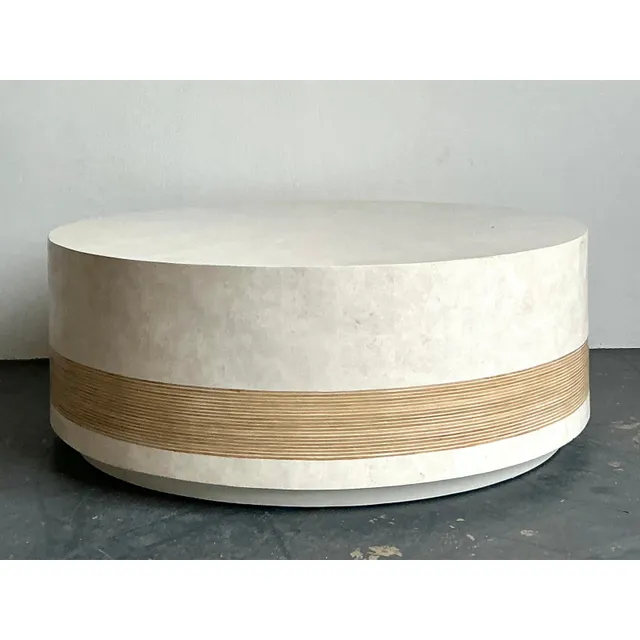 Vintage Boho Vangaurd “Alba” Tessellated Stone Coffee Table — additional photo 2