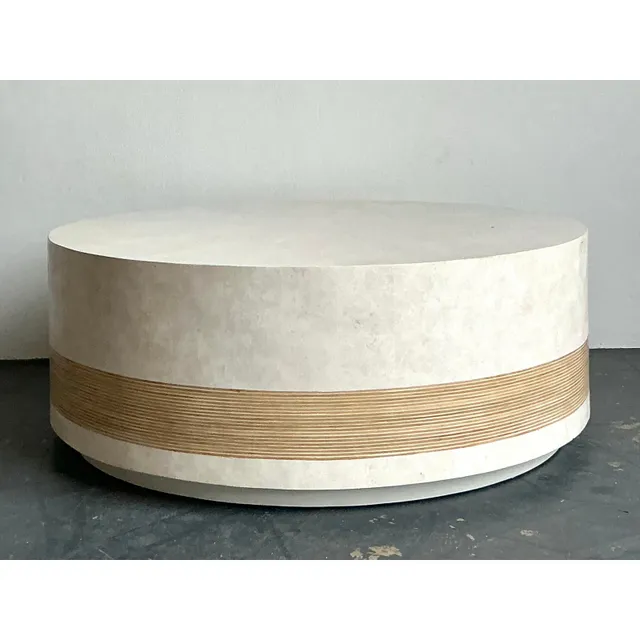 Vintage Boho Vangaurd “Alba” Tessellated Stone Coffee Table — additional photo 7