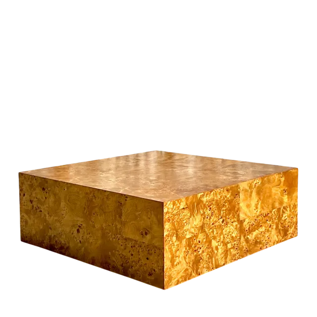 1970s Vintage Boho Large Burl Wood Coffee Table — additional photo 3