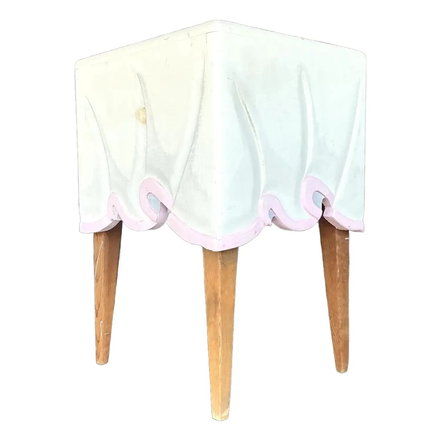 1980s Vintage Boho Tromp L’oiel Side Table