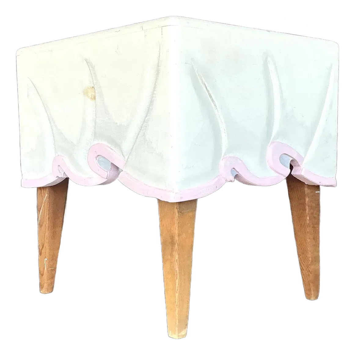 1980s Vintage Boho Tromp L’oiel Side Table — additional photo 2