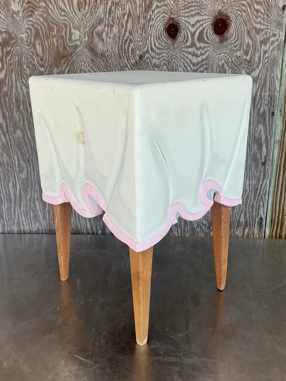 1980s Vintage Boho Tromp L’oiel Side Table — additional photo 7