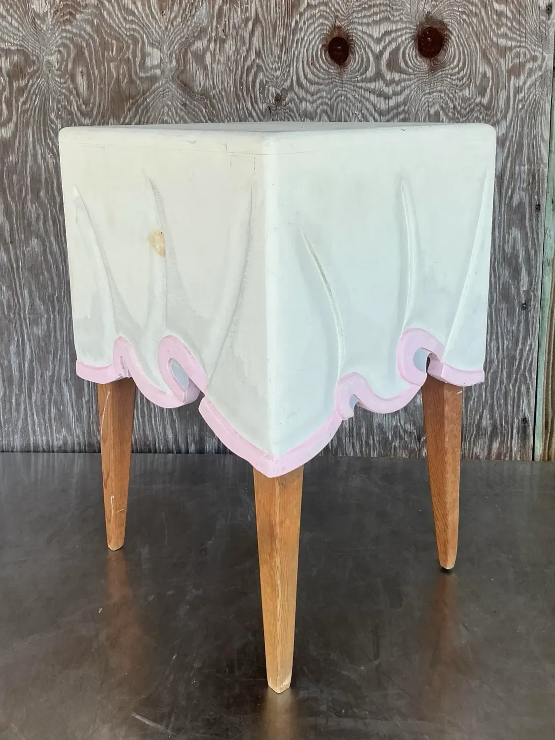 1980s Vintage Boho Tromp L’oiel Side Table — additional photo 8
