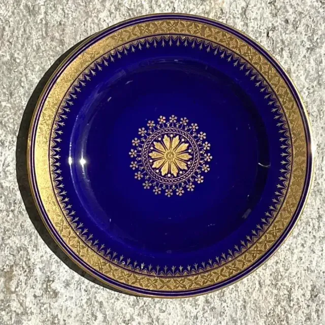 19th Century Minton Cobalt Dessert Plates - Set of 8 — additional photo 3