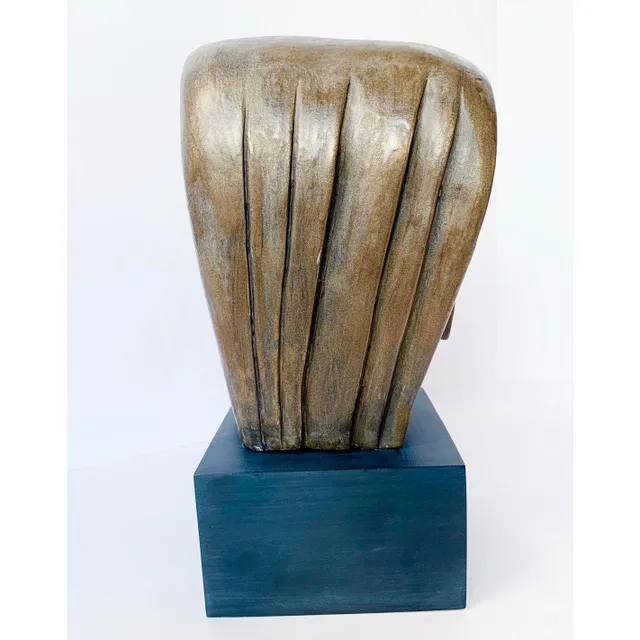Abstract Sculpture of Woman’s Head Signed J. Dersh — additional photo 3