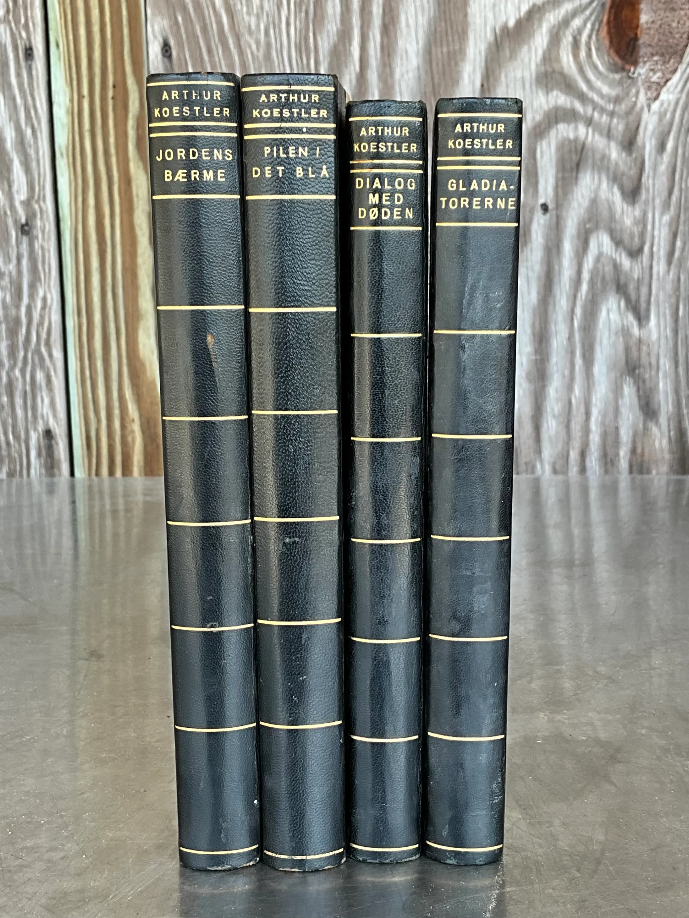 Arhur Koestler Leatherbound Books- Set of 4 — additional photo 1