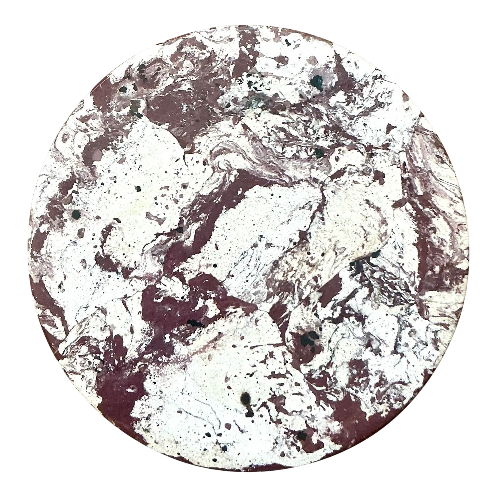 Boho Artisan Pigmented Plaster Scagliola Plinth - Synthetic, 11.75W x 2.5H