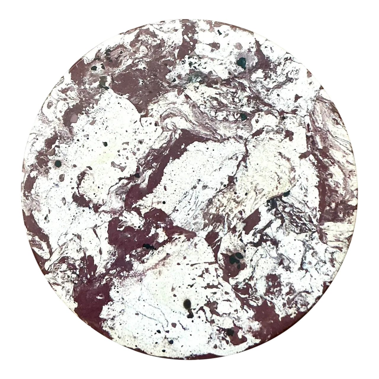 Boho Artisan Pigmented Plaster Scagliola Plinth - Synthetic, 11.75W x 2.5H
