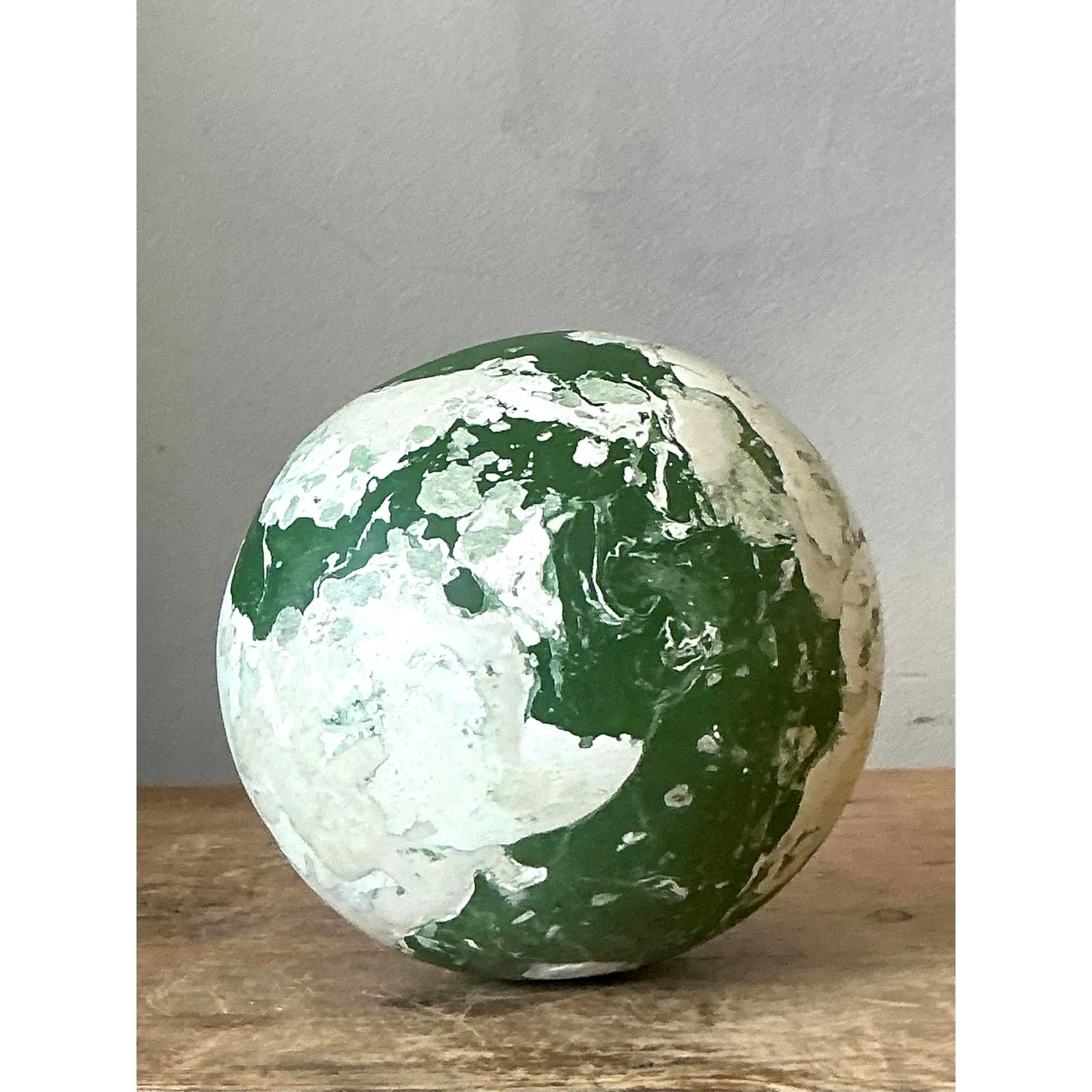 Boho Artisanal Pigmented Plaster Scagliola Sphere — additional photo 3