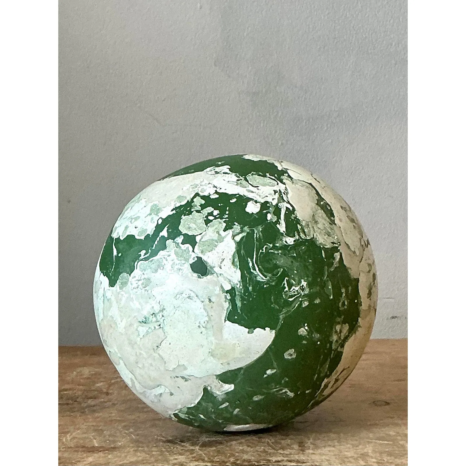 Boho Artisanal Pigmented Plaster Scagliola Sphere — additional photo 4