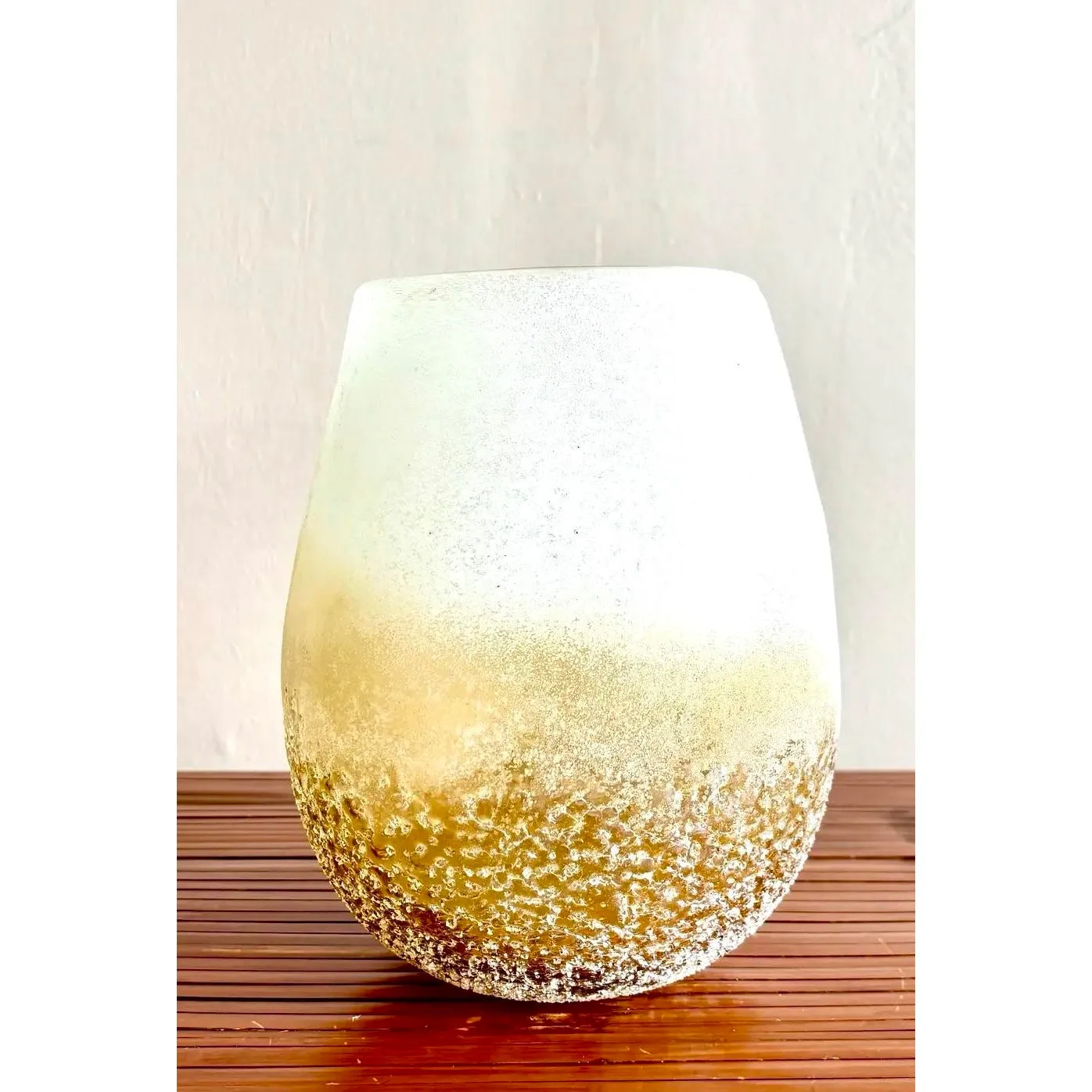 Boho Hand-Blown Art Glass Vase — additional photo 1