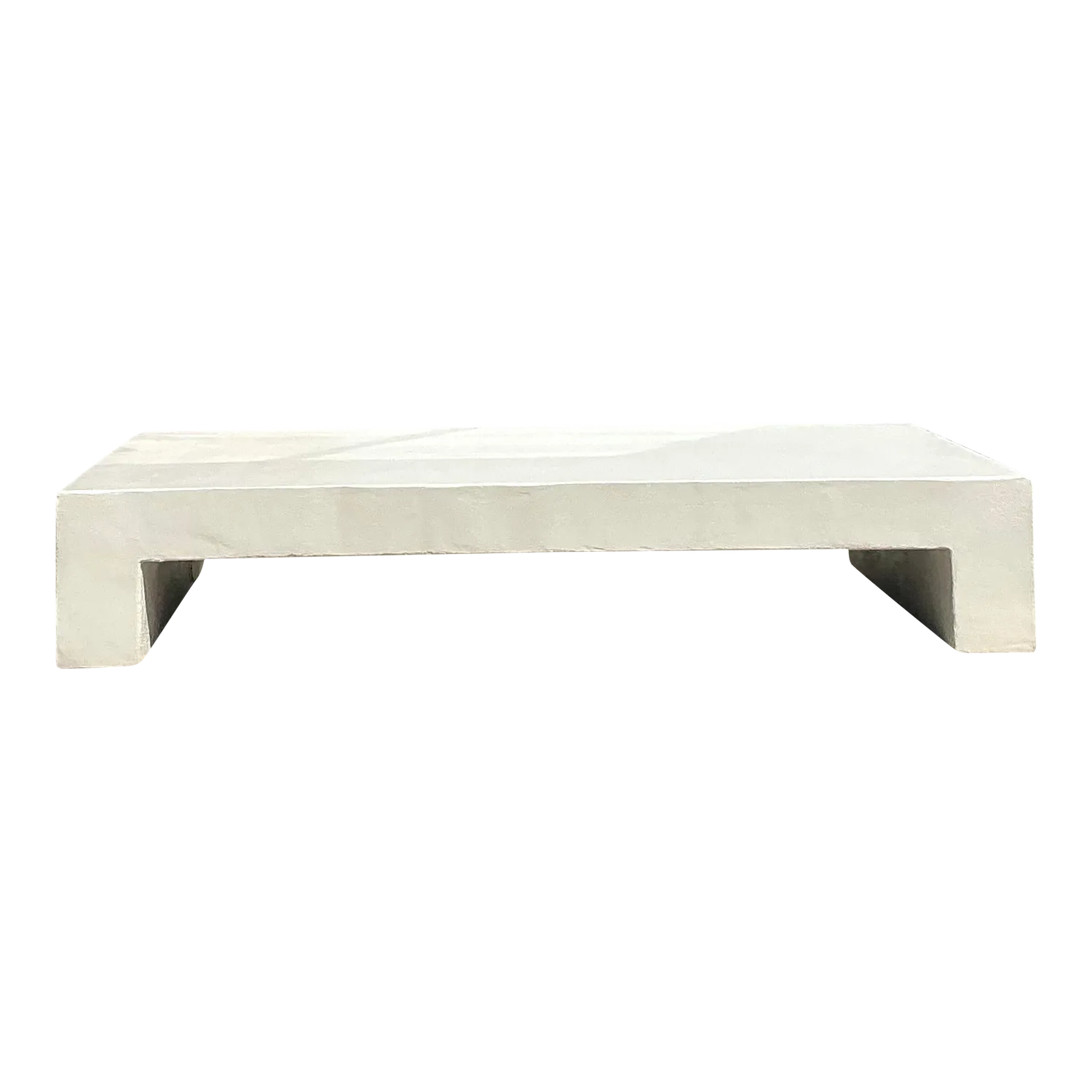 Boho Monumental Textured Concrete Coffee Table