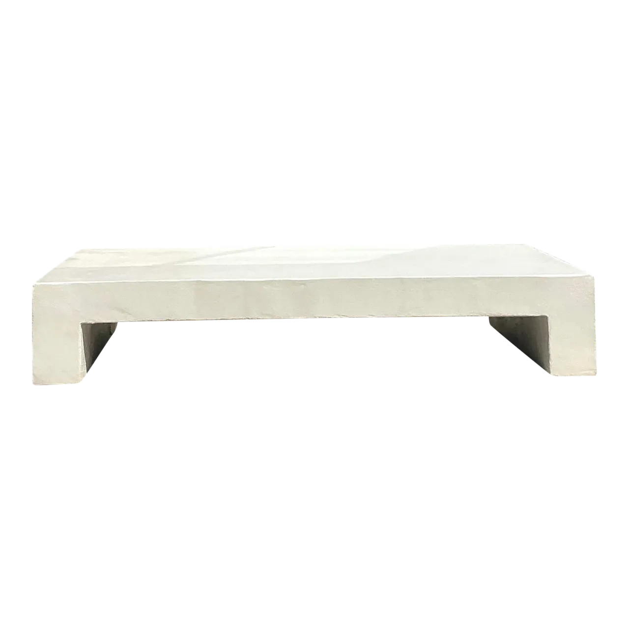 Boho Monumental Textured Concrete Coffee Table