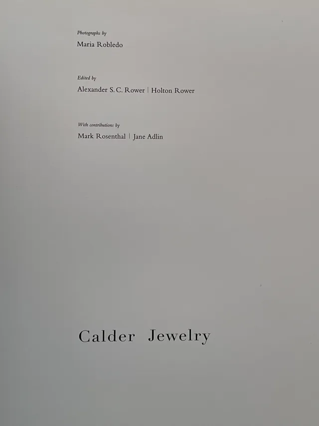 Calder Jewelry Book — additional photo 7