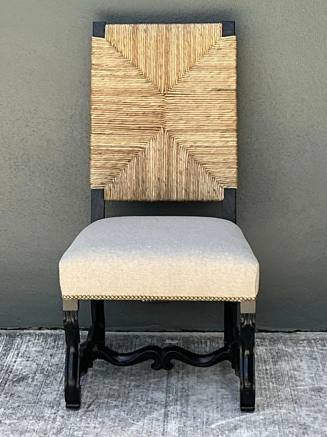 Vintage Ralph Lauren Rush Seat Chair — additional photo 1