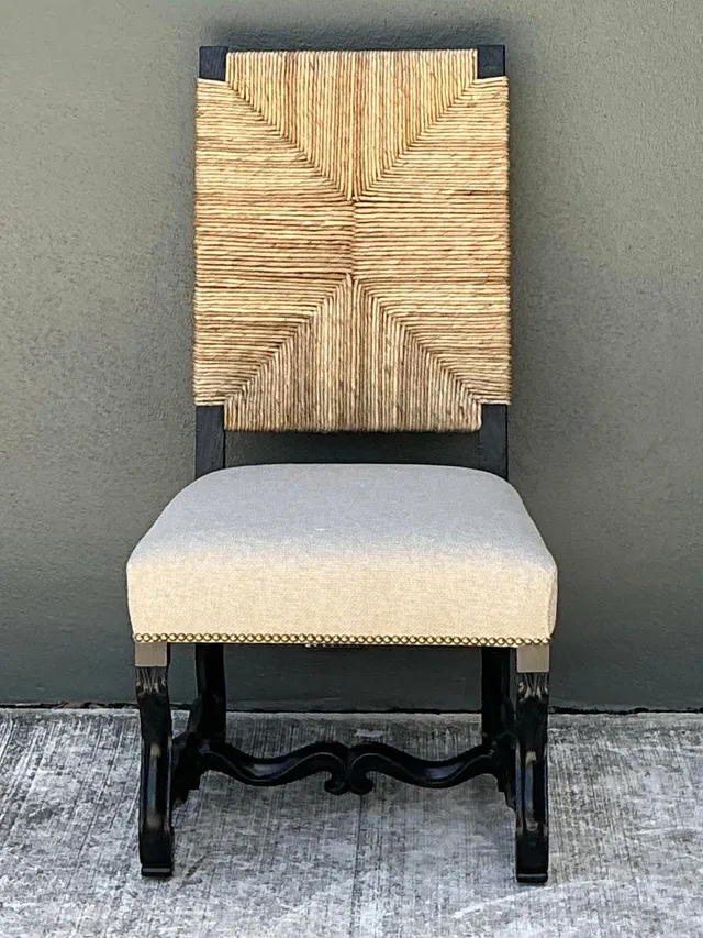 Vintage Ralph Lauren Rush Seat Chair — additional photo 1