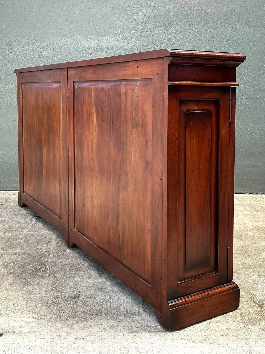 Vintage Beveled Glass Library Cabinet — additional photo 1