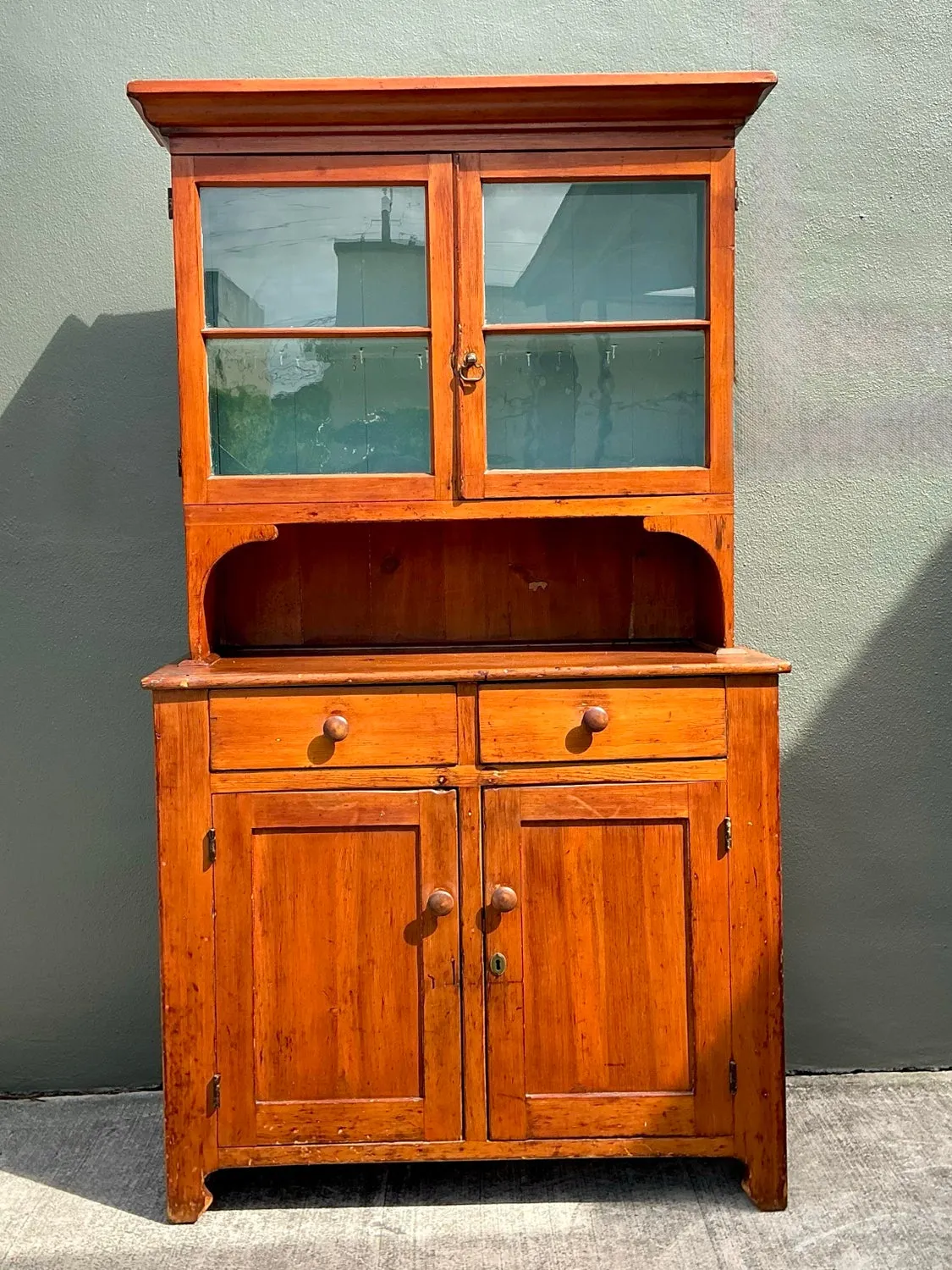 Vintage Primitive Pine Hutch — additional photo 1