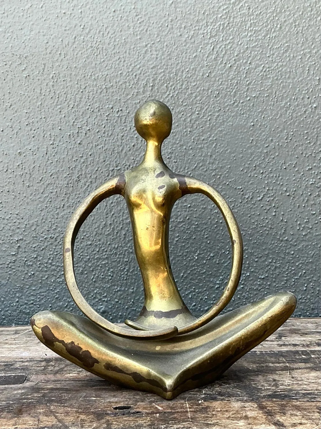 Vintage Brass Abstract Figure — additional photo 7