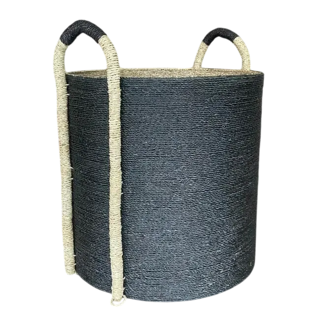 Coastal Palecek Woven Jute Basket