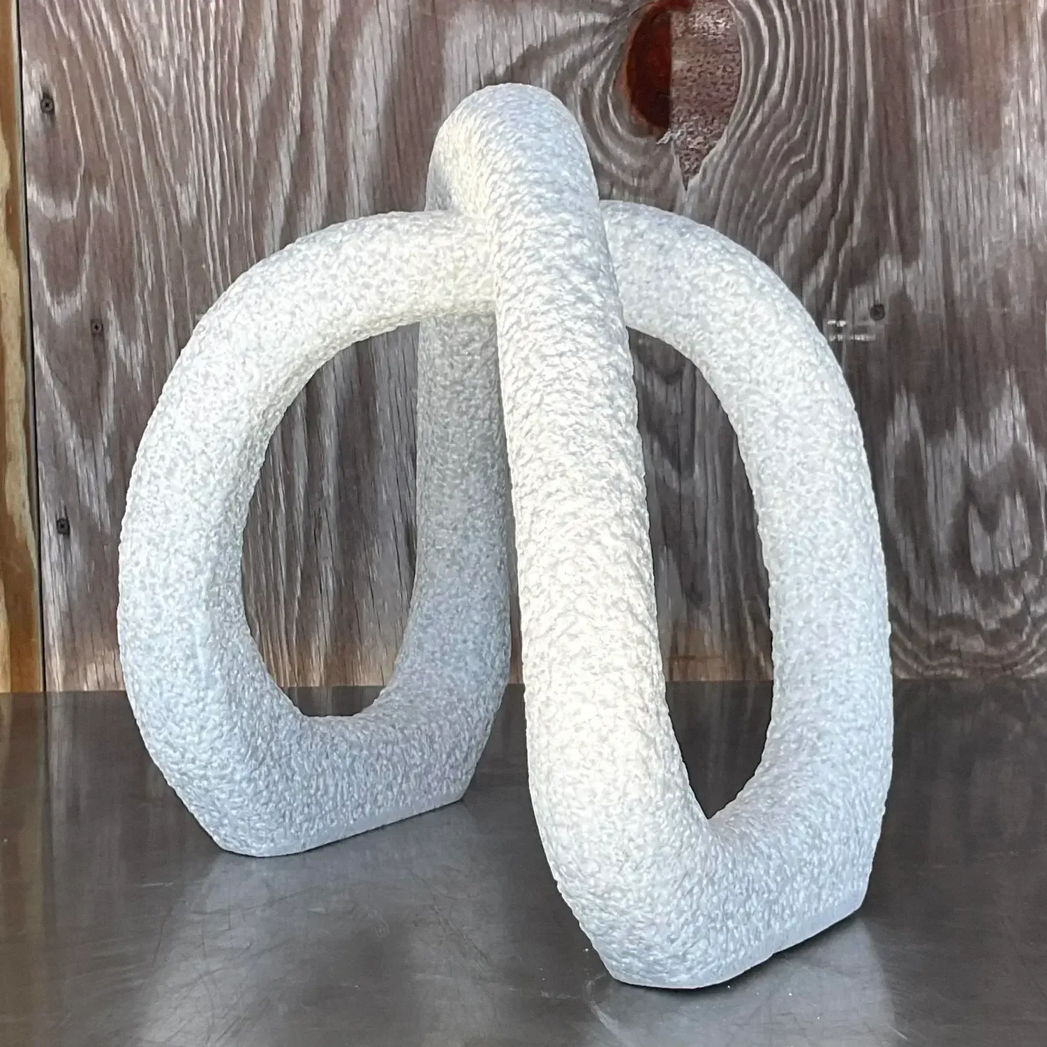 Contemporary Studio A Abstract Chiseled Stone Sculpture — additional photo 2