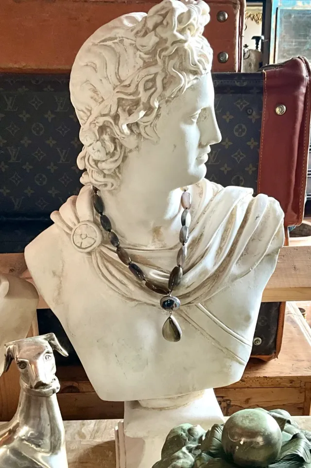 Vintage Jane Diaz Gemstone Beaded Necklace — additional photo 4