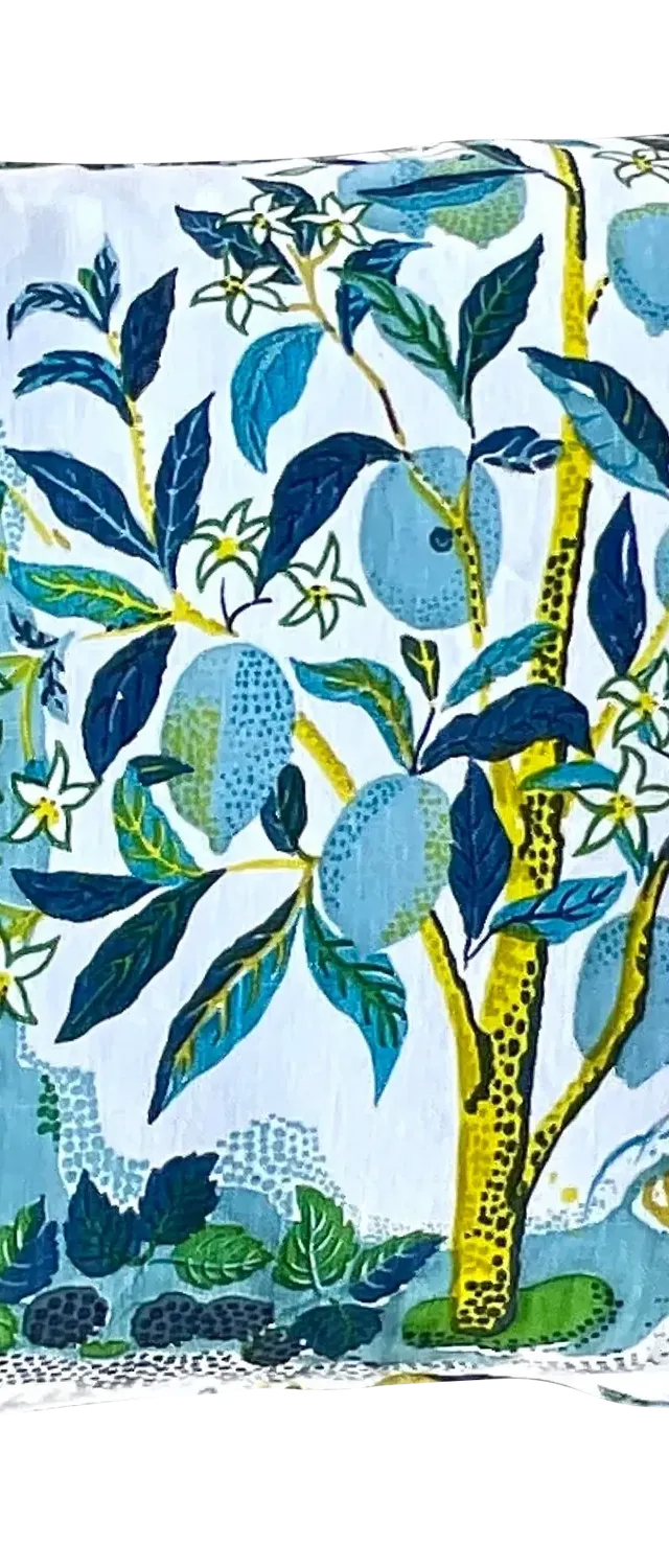 Custom Costal Schumacher “Citrus Garden” Throw Pillow