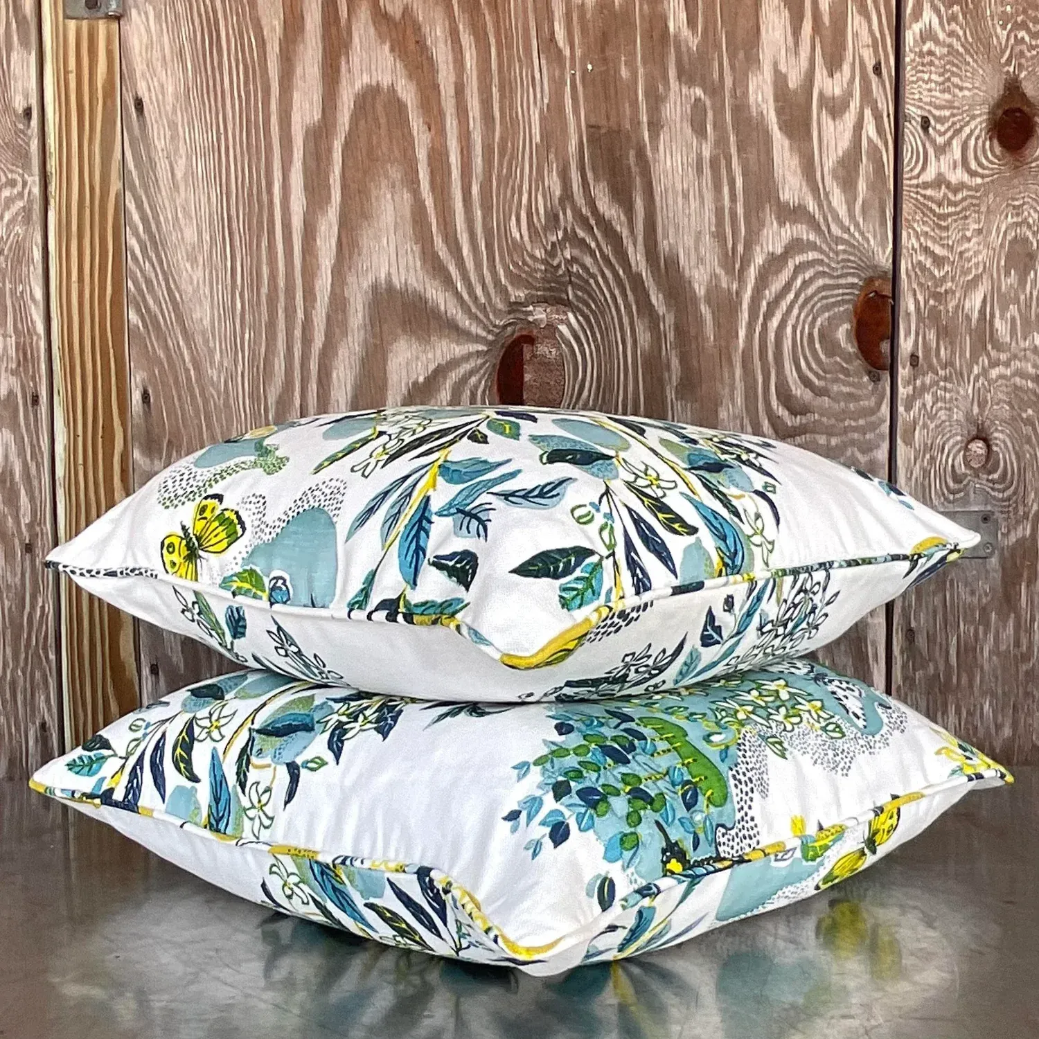 Custom Costal Schumacher “Citrus Garden” Throw Pillow — additional photo 2