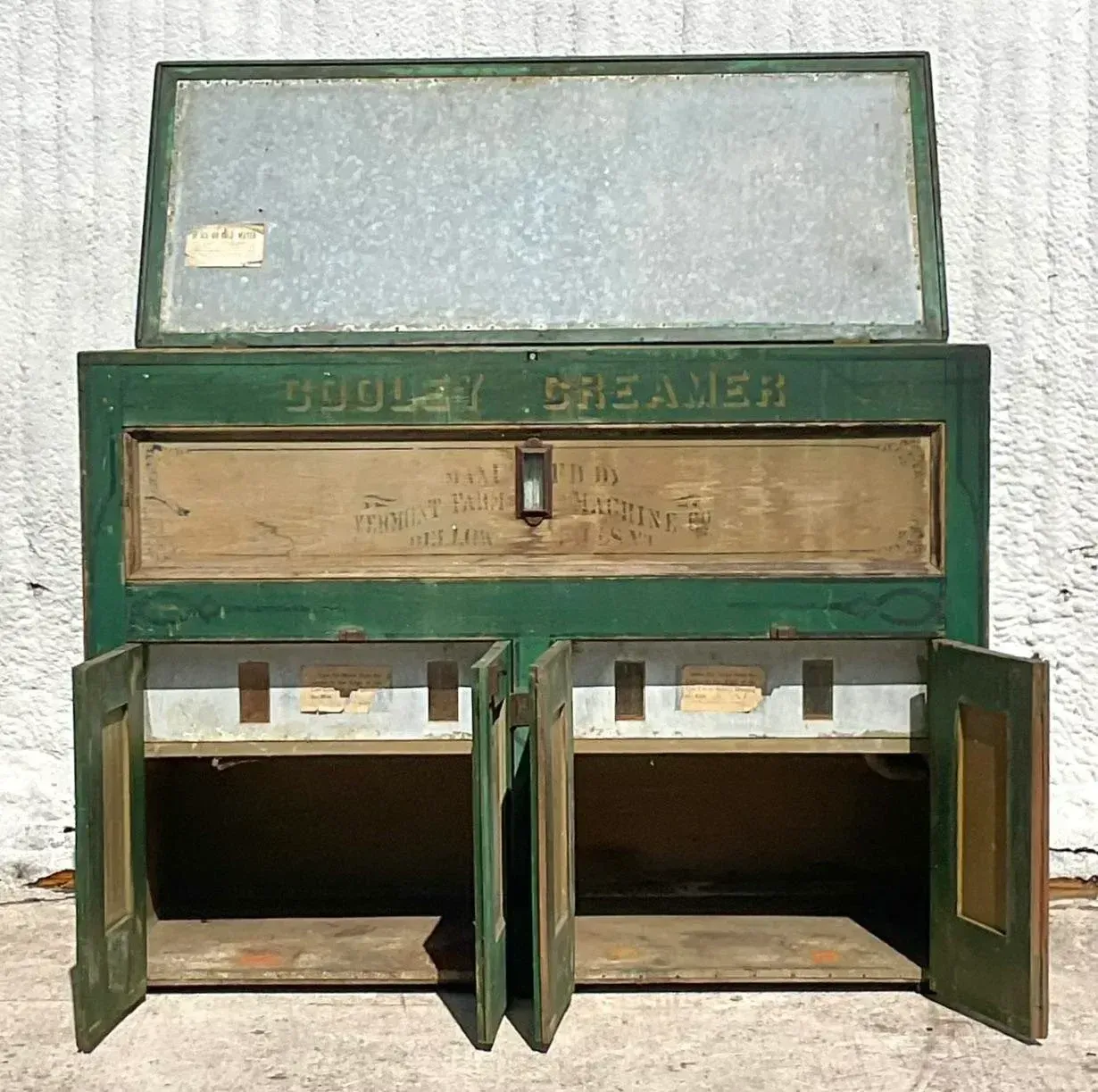 Early 20th Century Rustic a.h. Reid Creamery Cabinet — additional photo 3