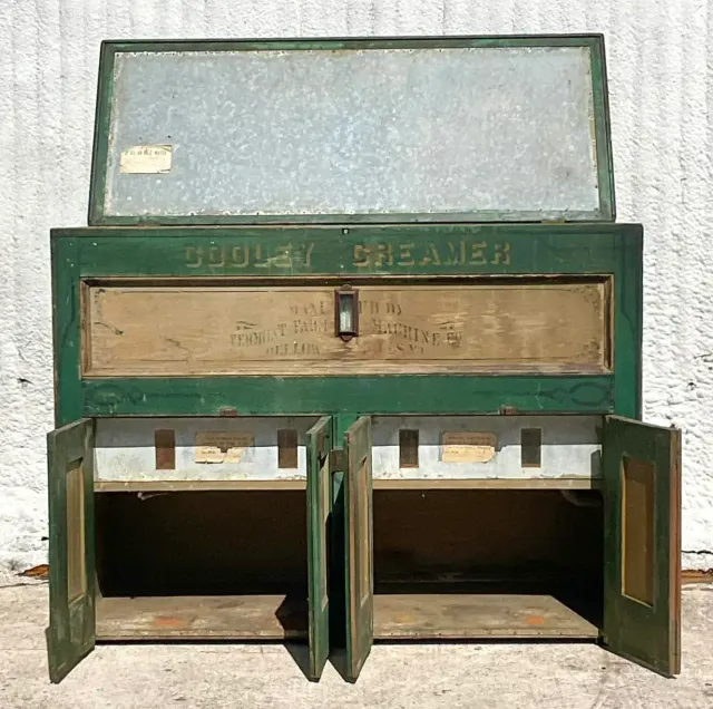 Early 20th Century Rustic a.h. Reid Creamery Cabinet — additional photo 3