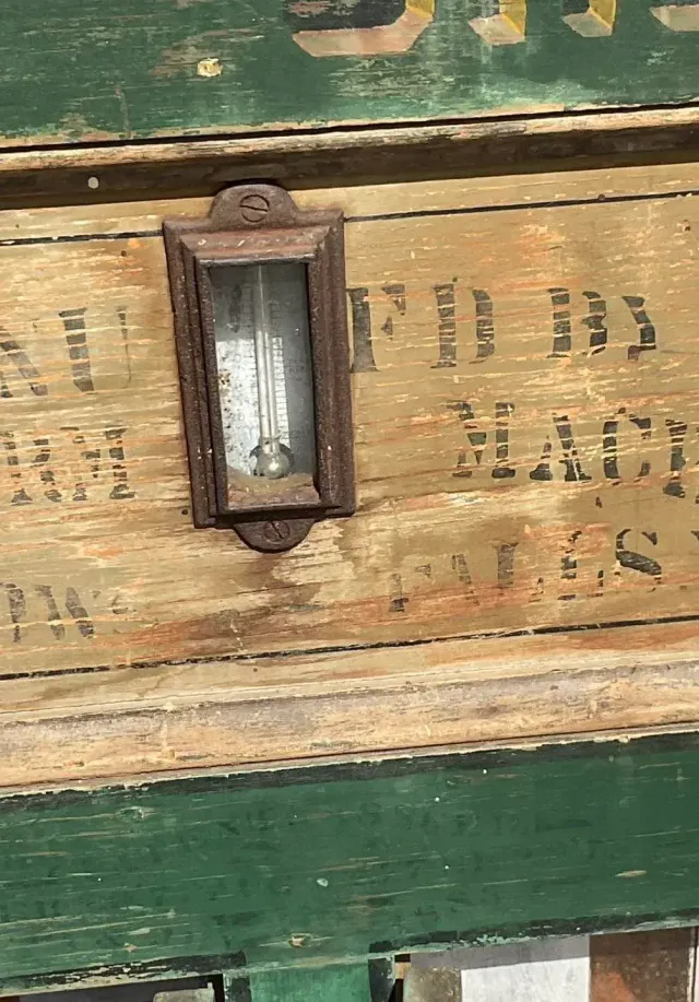 Early 20th Century Rustic a.h. Reid Creamery Cabinet — additional photo 4