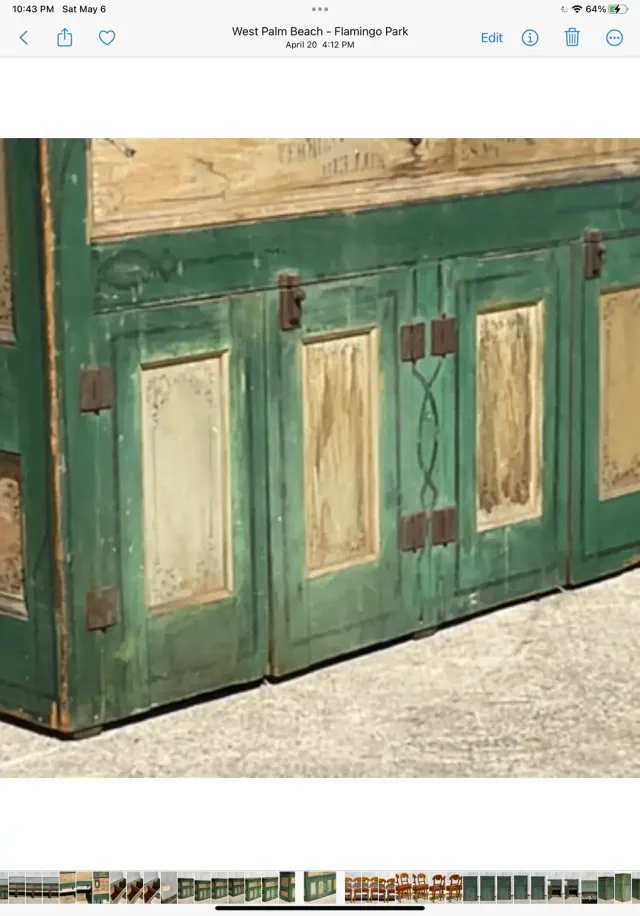 Early 20th Century Rustic a.h. Reid Creamery Cabinet — additional photo 6