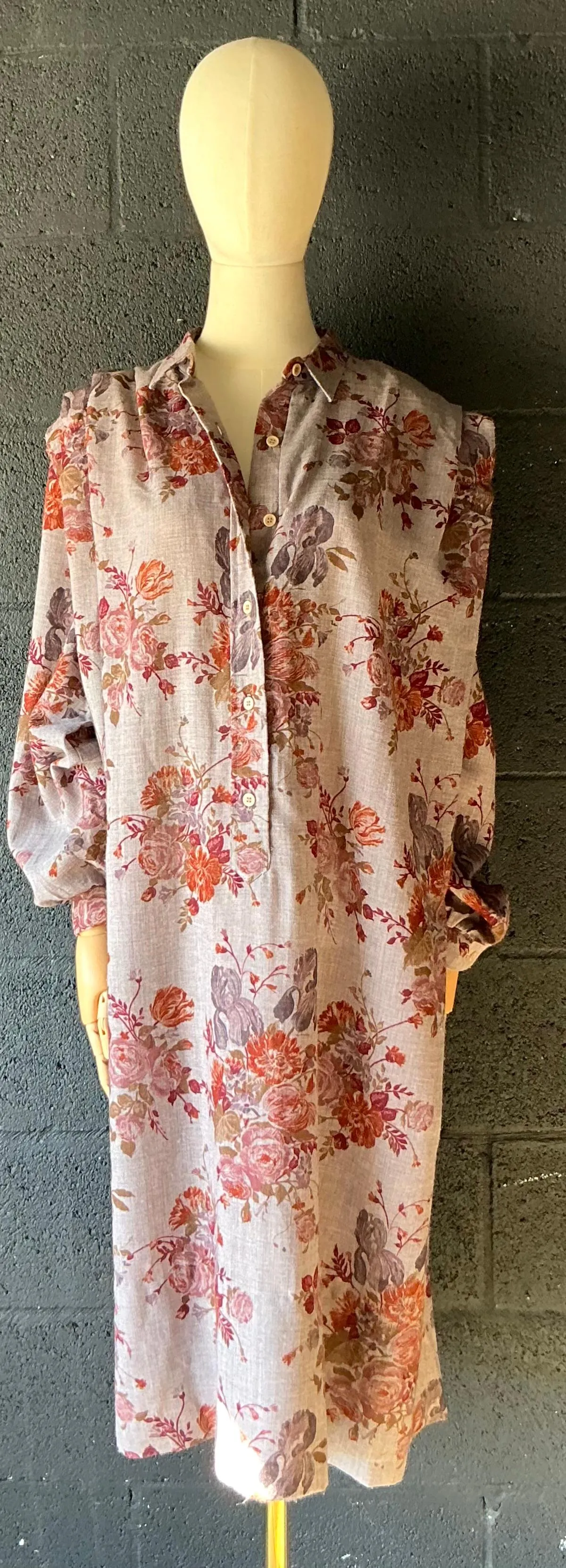 Vintage Lanvin Paris Floral Tunic Dress — additional photo 1