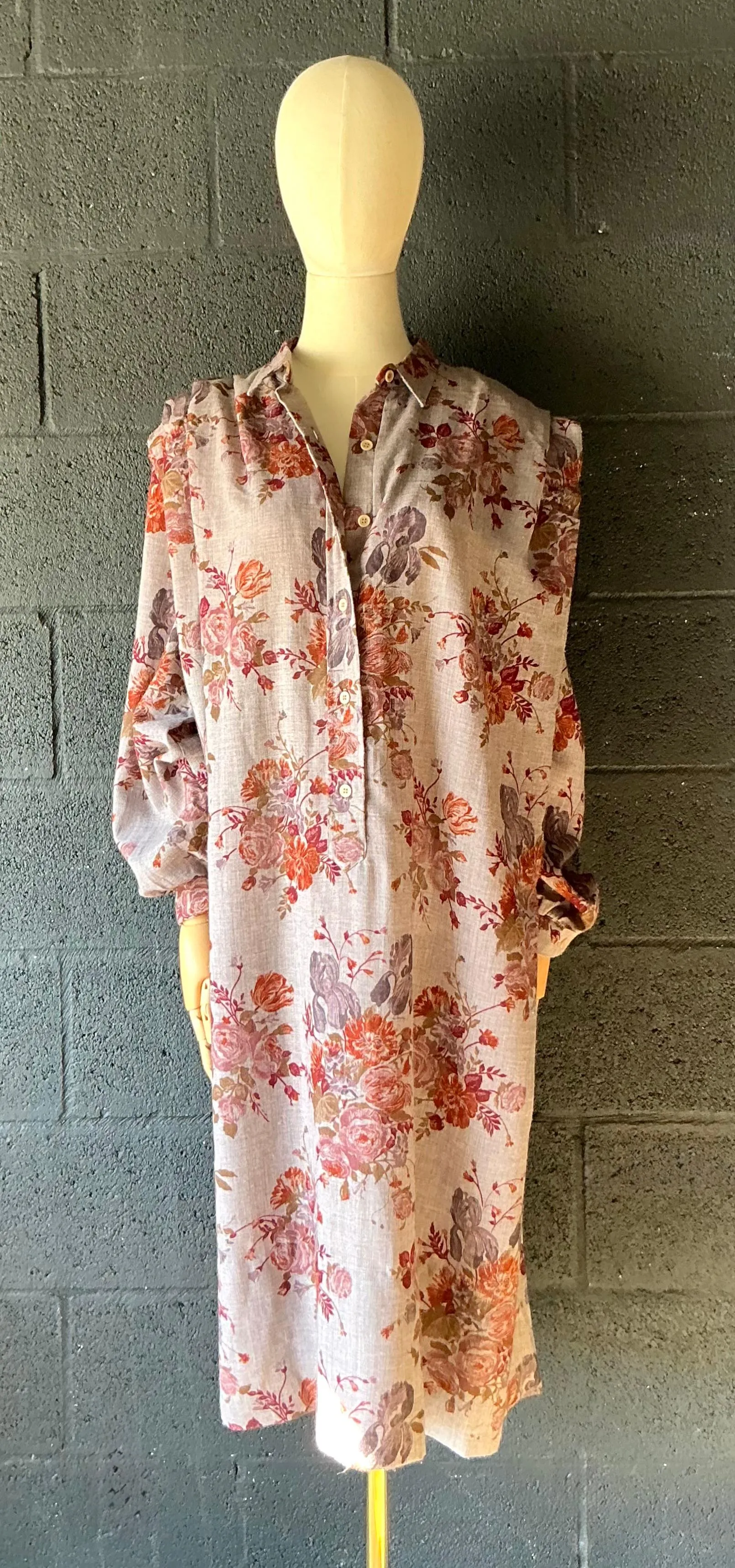 Vintage Lanvin Paris Floral Tunic Dress — additional photo 3
