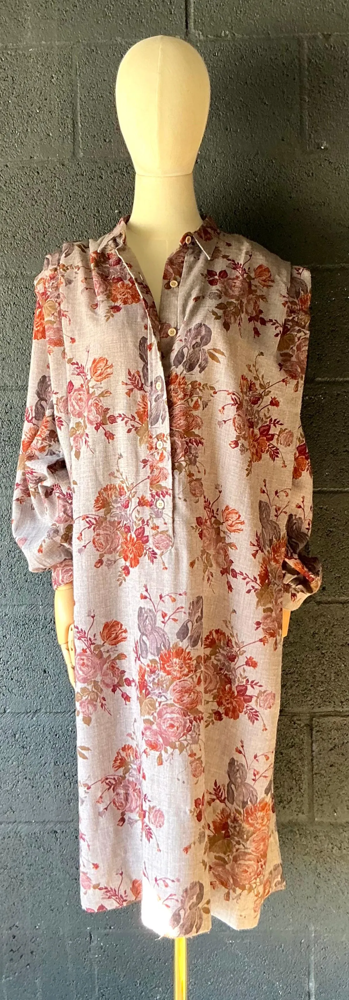 Vintage Lanvin Paris Floral Tunic Dress — additional photo 2